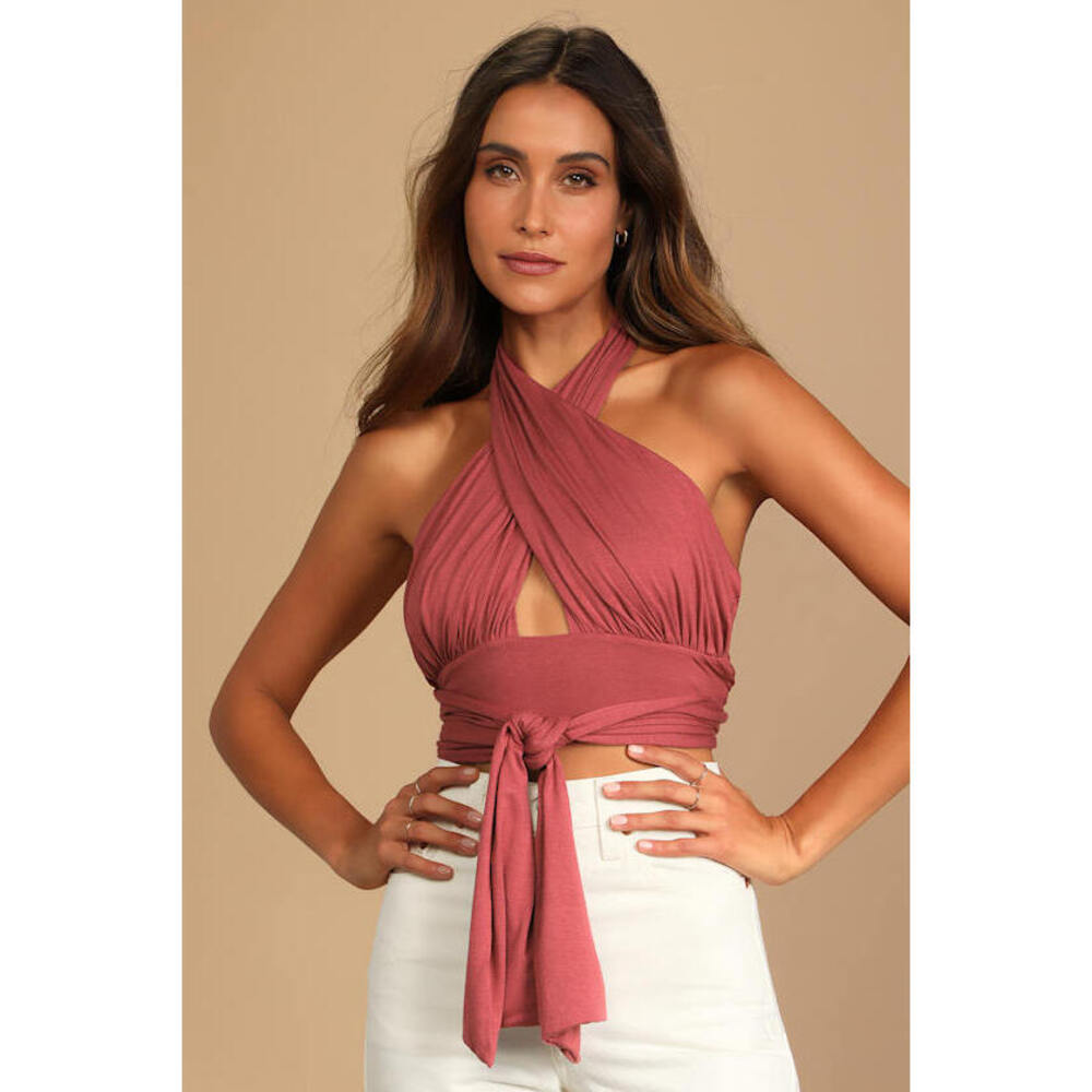 Lulus Hot Girl Summer Halter Crop Top